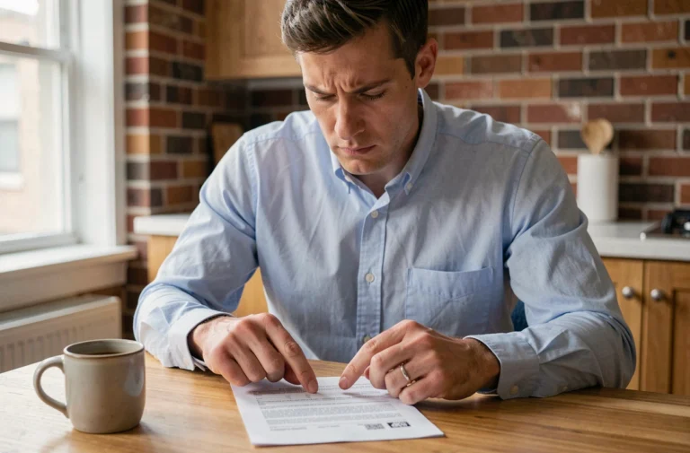 Homme lisant attentivement un contrat de location pour comprendre les règles de sous-location légale